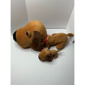 Arttire The Dog Plush Puppy & Mini Dog Stuffed Animal Toy‎ Brown Orange Collar